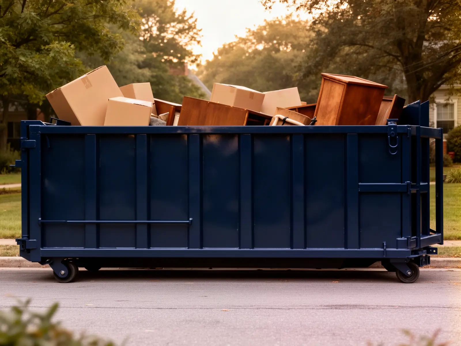 Roll-off dumpster from Brad & Frank's Dumpster Rental LLC in Chicopee, MA
